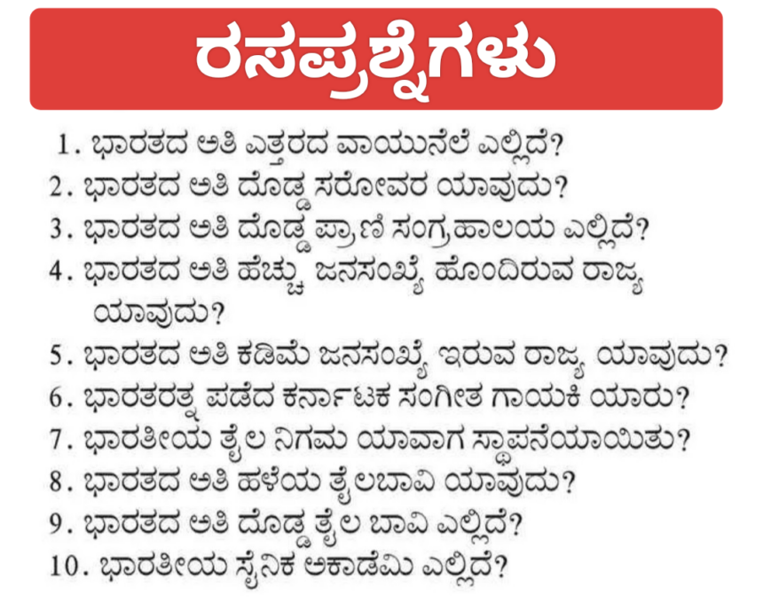 ಈ ಪ್ರಶ್ನೆಗಳಿಗೆ ಉತ್ತರಿಸಲು ಸಾಧ್ಯವಾ..?