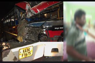 ಸಿಂಧನೂರು : KKRTC ಬಸ್ ಹಾಗೂ ಲಾರಿ ನಡುವೆ ಭೀಕರ ಅಪಘಾತ..