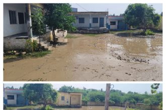ಮಸ್ಕಿ : ಈ ಸರ್ಕಾರಿ ಶಾಲೆಗೆ ಈಜಿಕೊಂಡು ಹೋಗಬೇಕು, ನಂತರ ಕೆಸರುಗದ್ದೆ ಆಗುತ್ತದೆ..!